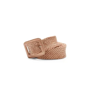 Cintura donna in pelle intrecciata