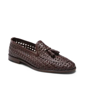 Mocassino Brera in pelle intrecciata