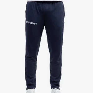 PANTALONE GIVOVA 100 BLU Unisex Jogger Con Zip Al Fondo Pantatuta Sportivo Con Tasche Da Ginnastica Tinta Unita GIOSAL
