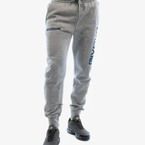 PANTA MOON INVERNALE GIVOVA GRIGIO CHIARO BLU Unisex Felpa Invernale Pantalone Con Coulisse Da Ginnastica Comodo Caldo Sportivo  GIOSAL