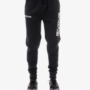 PANTA COTONE GIVOVA NERO Unisex Jogger Sportivo Con Tasche America Pantatuta Con Laccio Tinta Unita Da Ginnastica GIOSAL