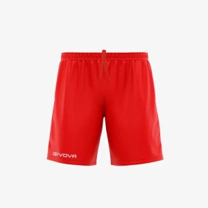 PANTALONCINO GIVOVA ONE ROSSO Unisex Mesh Shorts Sportivo Con Coulisse Da Allenamento GIOSAL