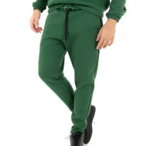 Pantaloni Uomo Pantalaccio Tuta Basic Verde Comodo Caldo Felpato Polycot GIOSAL-P4074A