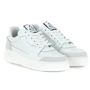 Scarpe Uomo Sneakers Ecopelle Camoscio Basic Bianco Casual Sportive GIOSAL-S1220A
